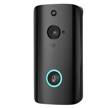 

720P Wifi Smart Night-Vision Wireless Security Doorbell,Smart Visual Intercom Recording Remote Home Monitoring