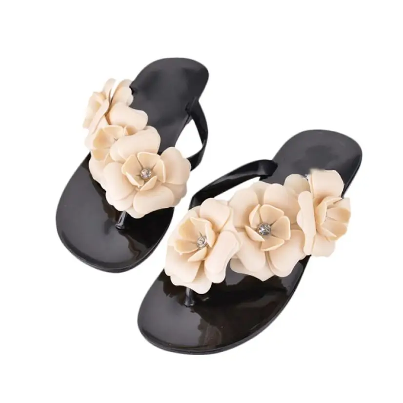 

New Arrival Summer Bohemia Style Women's Sandals Fashion Flat Heel Flip Flops Beach Slippers Femal Shoes sapato masculino S