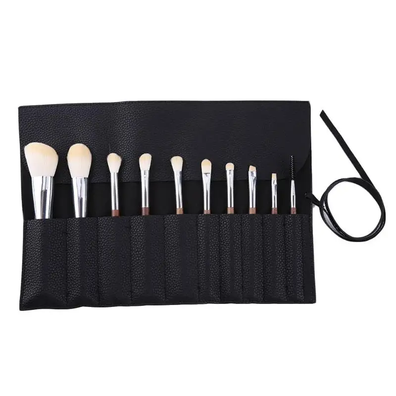 

PU Leather Roll-up Cosmetic Bags Women Portable Simple Travel Beauty Case Makeup Accessories Cosmetic Organizer