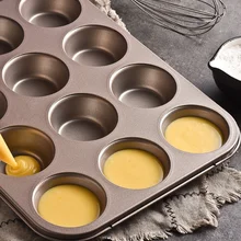 12 Cups Non -stick Cupcake Baking Tray