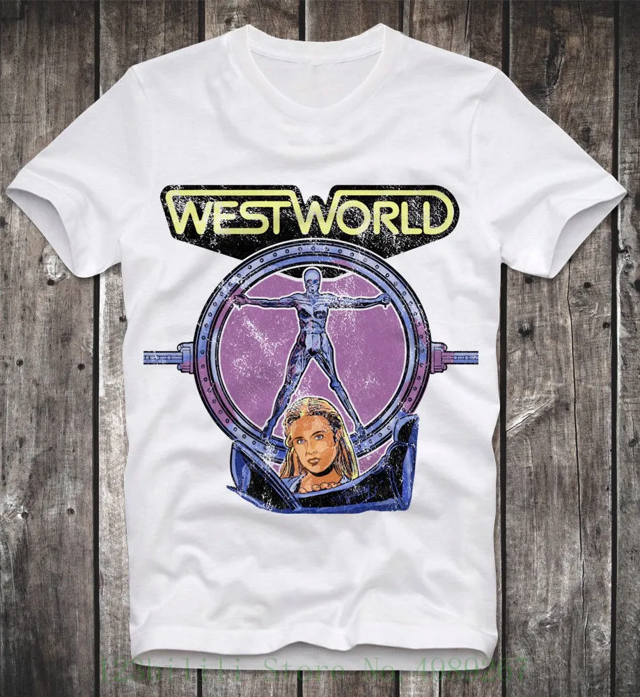 Футболка Westworld Dolos Maze Tattoo Mariposa Saloon Sci Fi Western Ретро винтажная Мужская мода черный