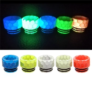 

Thread Epoxy Wide Bore Snake Skin Luminous 810 Drip Tip Resin Mouthpiece Night Light For Tfv8 Tank