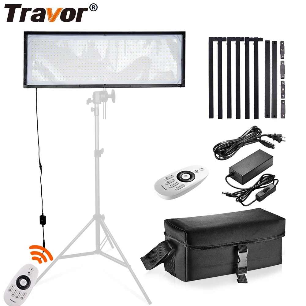 Travor FL 3090 светодиодный видео светильник Гибкая световая панель с регулируемой