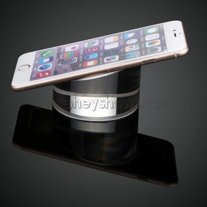 Acrylic Security Ipad Stand Tablet Display Holder Round Clear Base For Apple Samsung Shop Tablet PC Anti-theft Exhibit And Sale elderly sos alarm