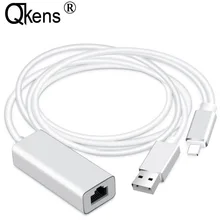 IOS Ethernet сетевой адаптер для iPhone 11 Pro PRX XS MAX XR 6 7 8 Plus и iPAD Телефон RJ45 LAN Карта проводной кабель зарядного устройства