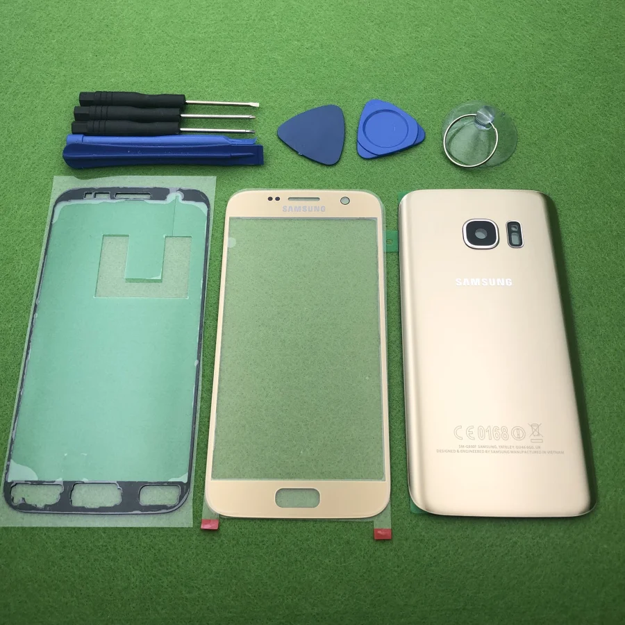 Оригинальный стеклянный объектив для Samsung Galaxy S7 G930 Edge G935F задняя крышка