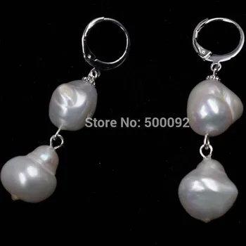 

12-13mm Baroque freshwater pearl dangle earring hook