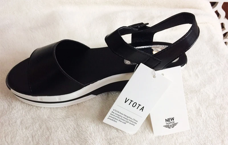2017 Summer shoes woman Platform Sandals Women Soft Leather Casual Open Toe Gladiator wedges Women Shoes zapatos mujer X6 11
