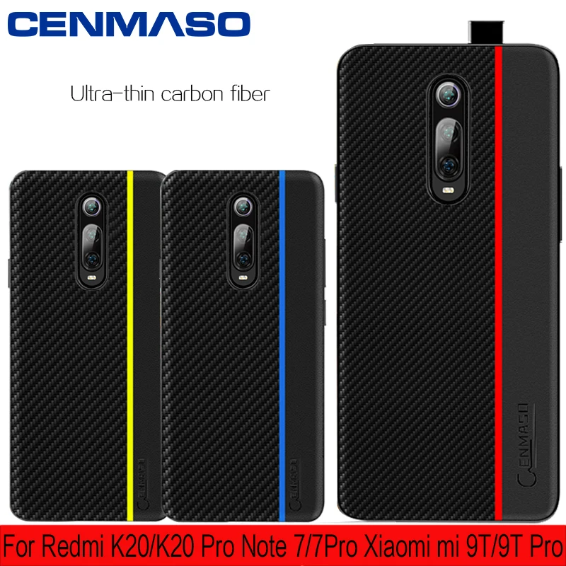 

for Redmi K20 Pro Case Silicon Soft Edge Anti Fall Ultra Thin Fiber Cenmaso for Xiaomi Mi 9T Redmi K20 Note 7 Pro Case Cover