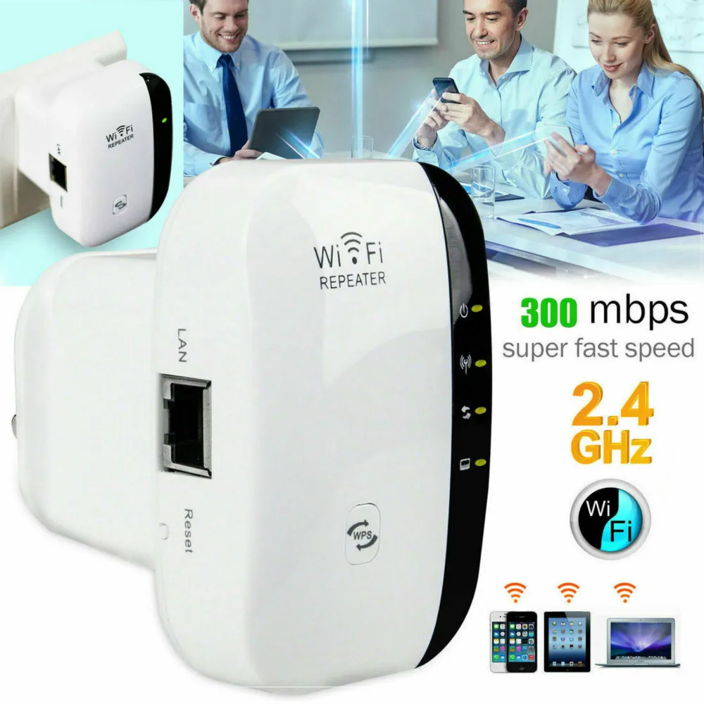WiFi Blast Wireless Repeater Wi-Fi Range Extender 300Mbps WifiBlast Amplifier US