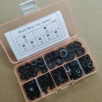 

500pcs/set M2-M8 Nylon Flat Washer Kits DIN125 M2 M2.5 M3 M4 M5 M6 M8 Plastic Nylon Plain Washer Spacer Gasket Mesons NL66