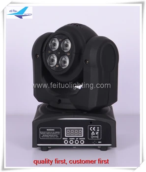 

A- two side 4x10w rgbw 4in1 led mini moving head light for Show KT V Disco DJ Party for Stage Lighting