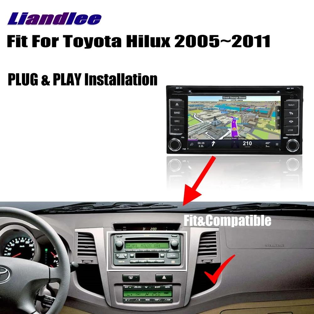 Sale Liandlee For Toyota Hilux 2005~2011 Android Car Radio CD DVD Player GPS Navi Navigation Maps Camera OBD TV Screen Multimedia 2