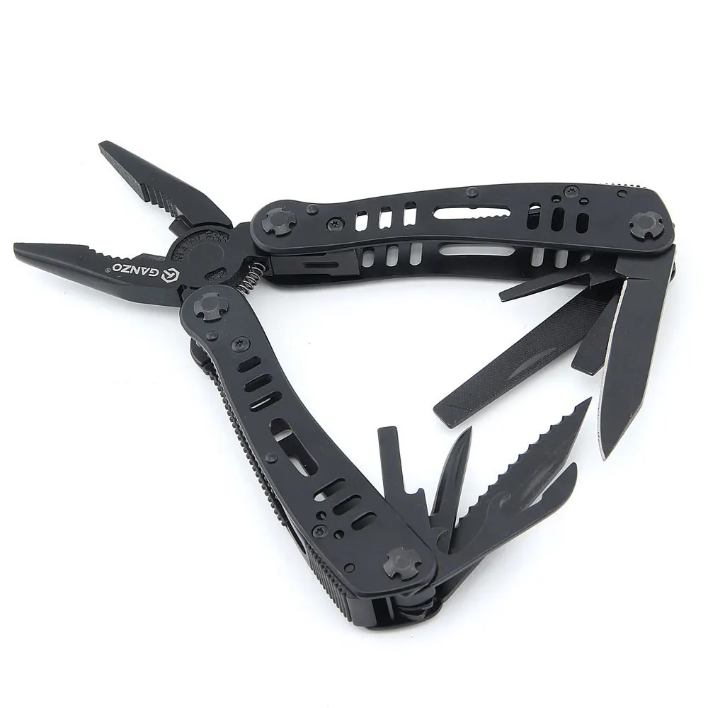 

Ganzo G103 Multifunctional Folding Pliers with 10pcs Screwdriver BitsStainless Steel Multi-Tool Pliers for Travel and Camping