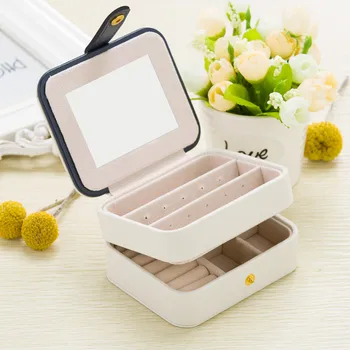 

Jewelry Casket Packaging Box Makeup Case Box For Exquisite Cosmetics Beauty Organizer Container Boxes Graduation Birthday Gift