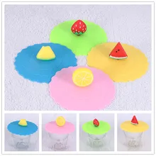 1 шт прекрасный анти-пылезащитный силиконовый фруктовый чехол для чашки герметичная кофейная присоска Крышка герметичная Герметичная крышка для кофейной чашки