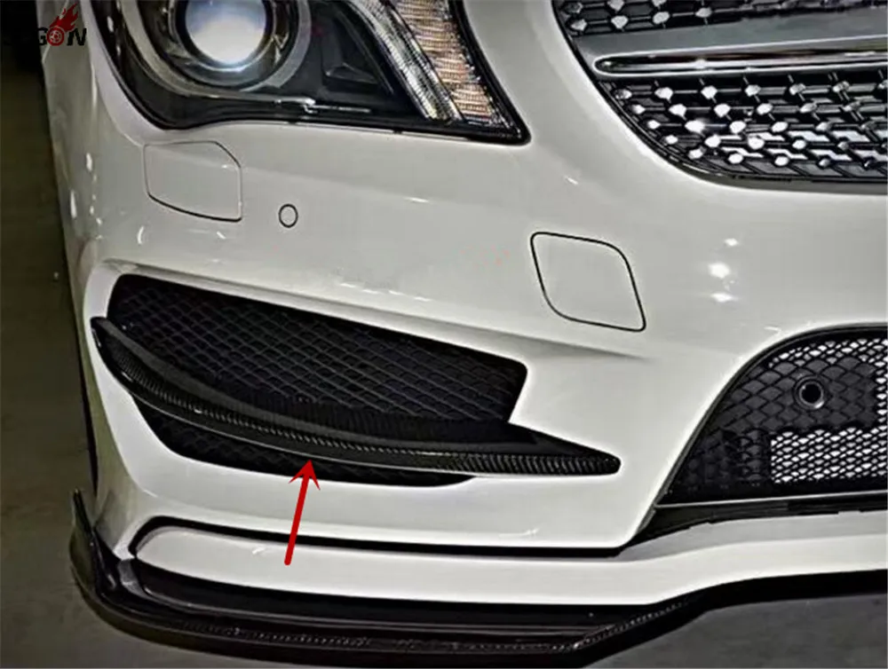 Carbon Fiber Front Bumper Trim For Mercedes Benz CLA Class C117 CLA250