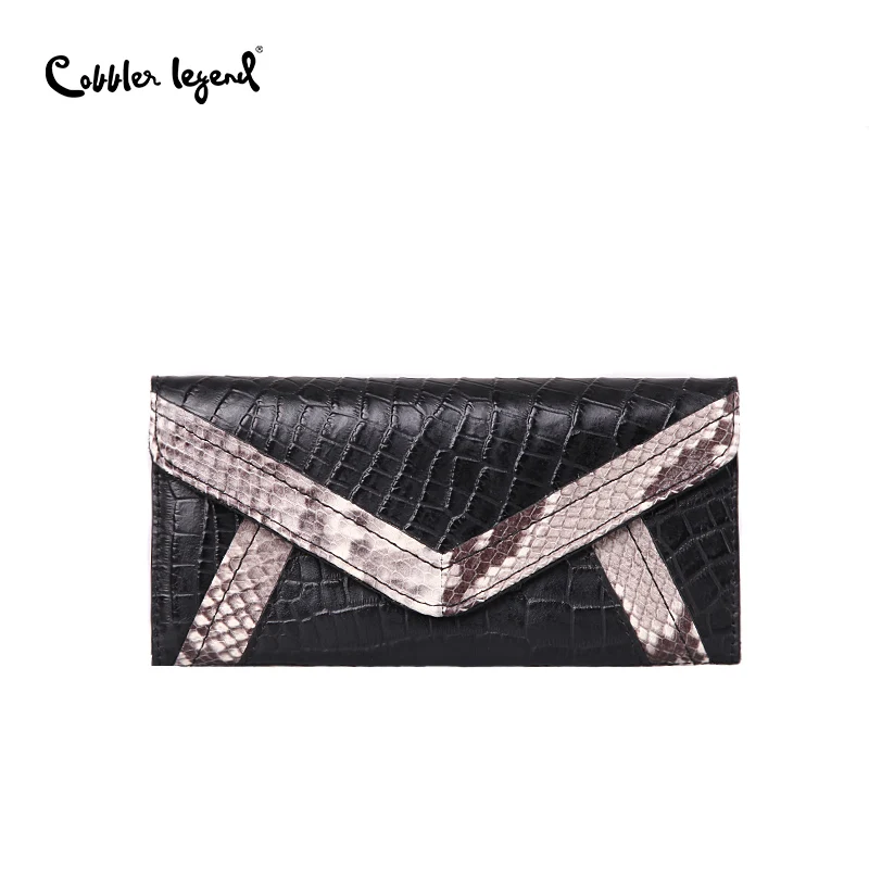 Дизайнерский кошелек Cobbler Legend из натуральной кожи в стиле пэчворк для женщин, сумочка-клатч, брендовый кошелек, Женский кошелек из натуральной кожи