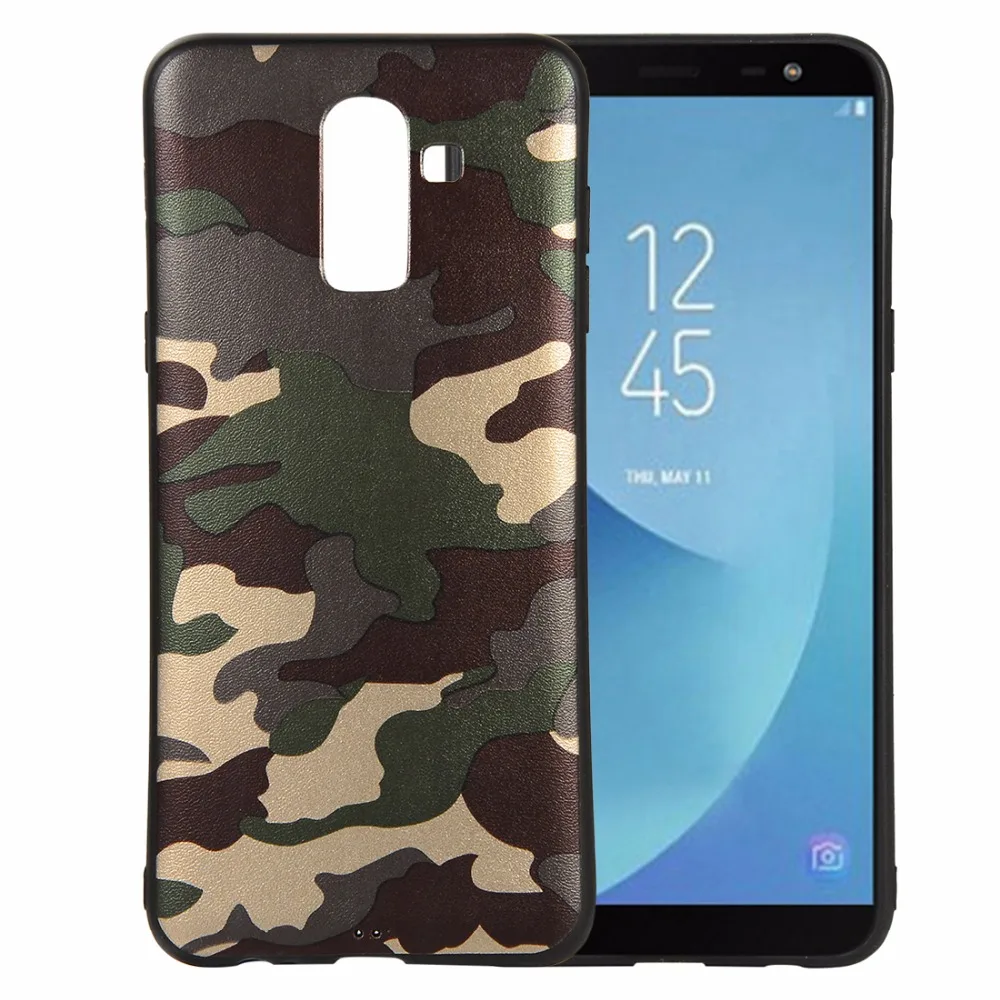50pcs/lot Camouflage TPU mobile phone shell cover case for Samsung Galaxy J2 Pro J4 J6 J8 2018