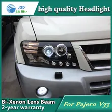Accessories For Mitsubishi Pajero V73 And Get Free Shipping On Car Styling Head Lamp Case For Mitsubishi Pajero V73 Headlights Led Headlight Drl Lens Double Beam
