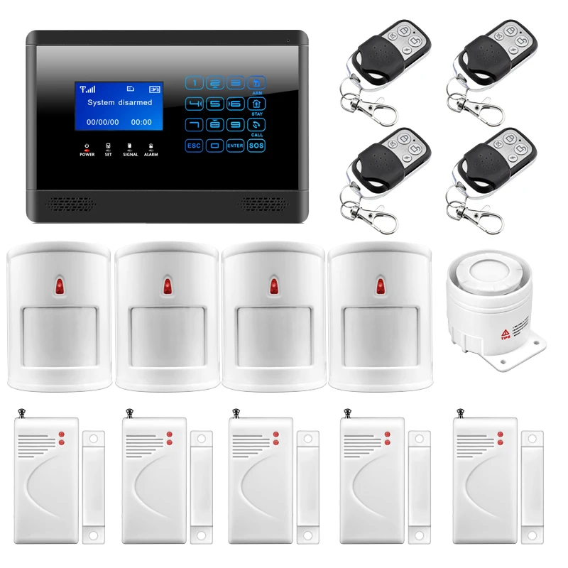 Pet Friendly PIR Motion Sensor Wireless GSM SMS TEXT Touch Keypad Home