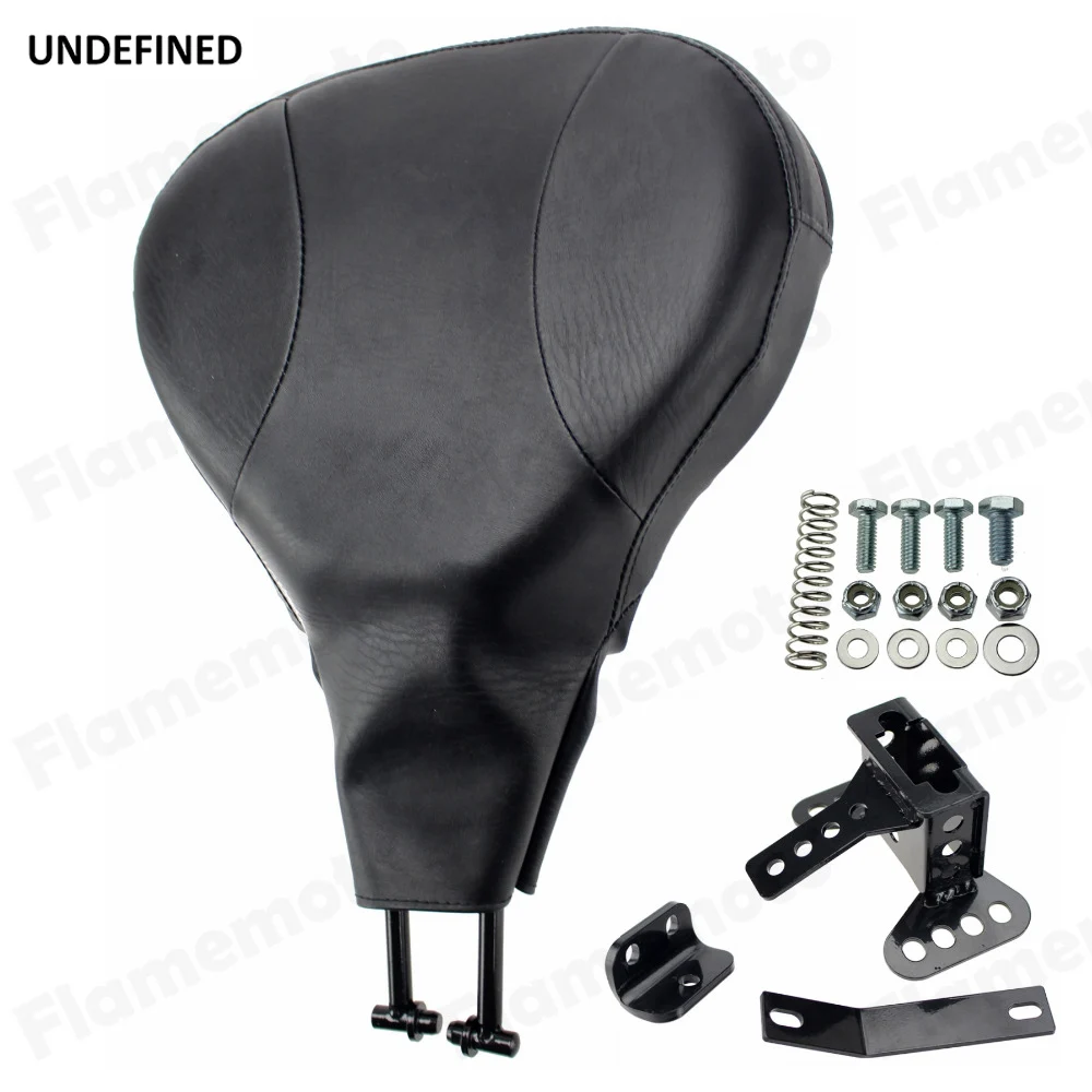 

Motorcycle Rear Backrest Adjustable Driver Seat Pad Black For Harley Glide King Touring FLHR T X Back Rest 2009-2015 UNDEFINED