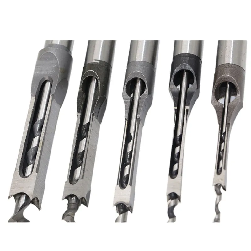 Woodworking Square Hole Drill Bit HSS Square Hole Mortiser Drill Bit