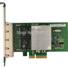 Winyao WY580-T4 PCI-e X4 4-Порты и разъёмы Intel 82580 Gigabit Ethernet сетевой адаптер NIC объединения программное обеспечение для маршрутизации I340T4 intel82580