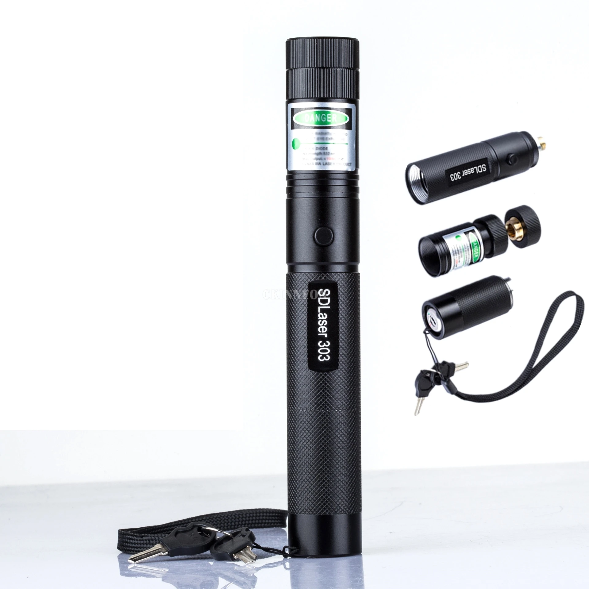 Зеленая указка для фонарика SD 303 200 шт. с безопасными кнопками работает от