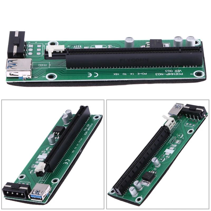 Hot In russia USB 3.0 PCI-E Express 1x to 16x Extender Riser Card Adapter SATA to 4pin IDE molex Power Cable for Mining Hot In russia USB 3.0 PCI-E Express 1x to 16x Extender Riser Card Adapter SATA to 4pin IDE molex Power Cable for Mining