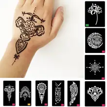 10 Style/Set Henna Tattoo Stencils Glitter Tattoo Stencil Woman Girl Kids Drawing Template Small Cute Flower Butterfly Cartoon