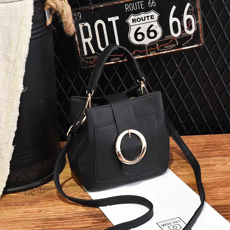 

YINGPEI Women Handbag Shoulder Bag Girls Fashion Famous Design Leather Big Casual Tote High Quality Hasp Casual Black New 2019