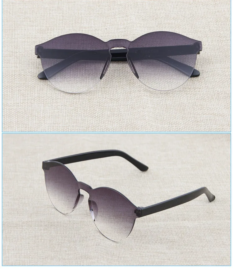 ASOUZ 2018 new stylish transparent colored round sunglasses boys and girls oval retro children's luxury brand UV400 glasses (9)