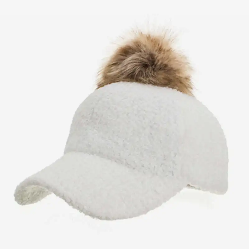 Invierno gorras de béisbol casuales de las mujeres de invierno cálido snapback gorra sol gorra mujer sombrero de papá hueso gorras párr mujer baseball mujer