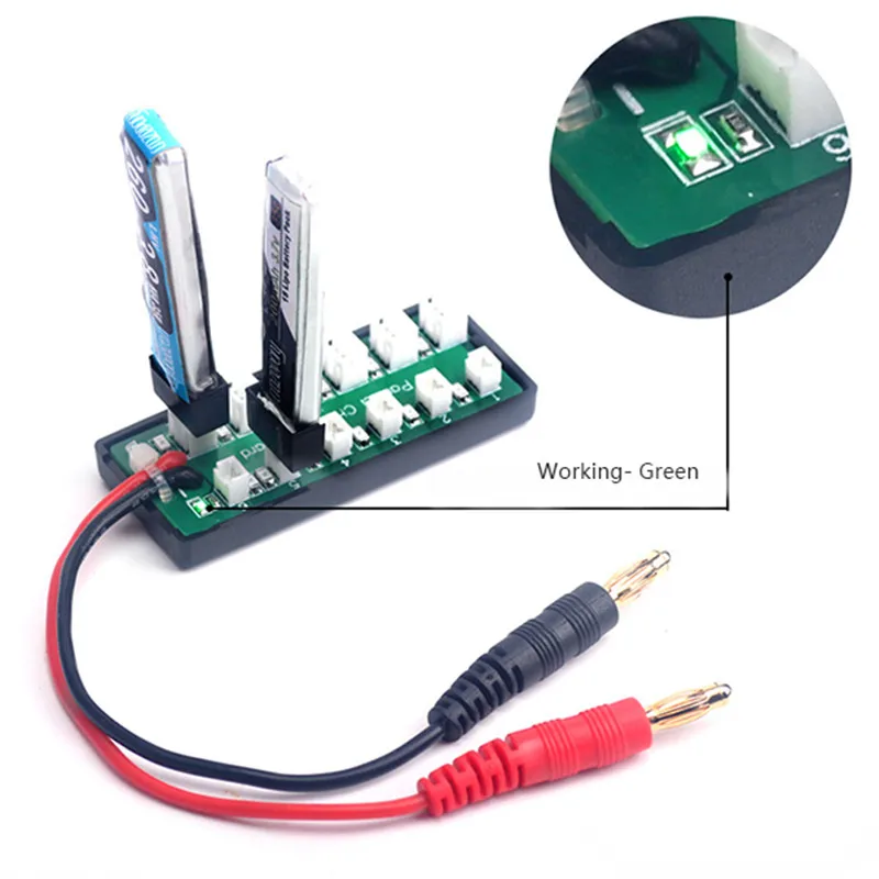 

1S 3.7V Lipo Battery Balanced Charging Adapter Board For IMAX B6 Charger RC Helicopter Spare Parts Accessories Accs Part