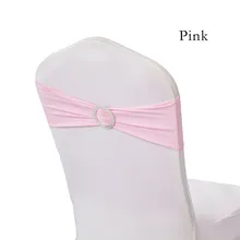 50 шт./лот свадьба стул атласа Пояса лайкра Председатель Группы с круглой пряжкой для свадьбы/Банкетный Декор
