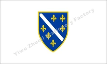 Bósnia e Herzegovina 1922 Bandeira 150X90 cm (3x5FT) 120g 100D Poliéster Dupla Costura de Alta Qualidade Da Bandeira Frete Grátis