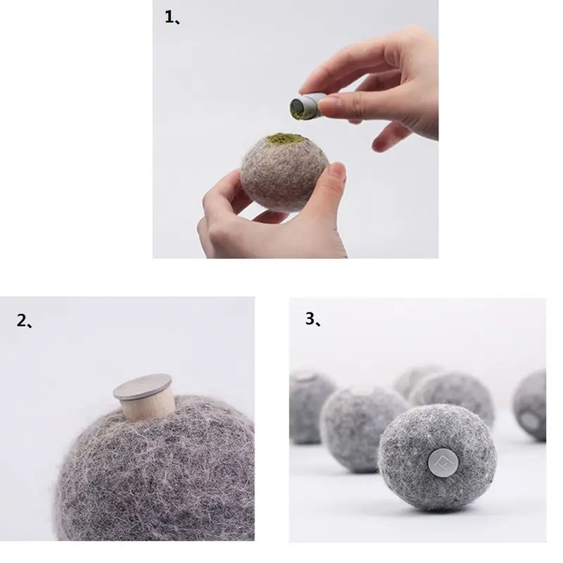 Pure Wool Addictive Catnip Ball Funny Cat Artifact Single Catmint Powder 5g Cat Toys Healthy Catnip Treats Wool Ball Toys