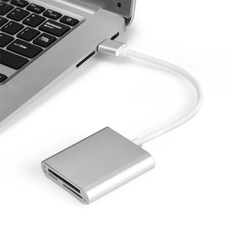 1pc card reader type c usb 3 0 otg high speed cf sd micro sd card 