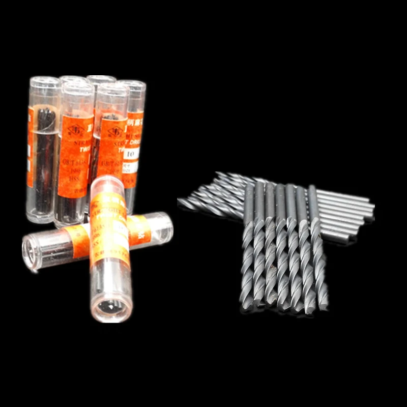 50Pcs Mini drill bit High Speed Steel HSS Micro Twist Drill Set 0.5mm Model Milling Bit