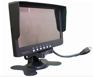 4 Way Input 7 Inch TFT LCD Screen Car Monitor Rear View Display for Rearview Reverse Backup Camera Car TV Display for Truck