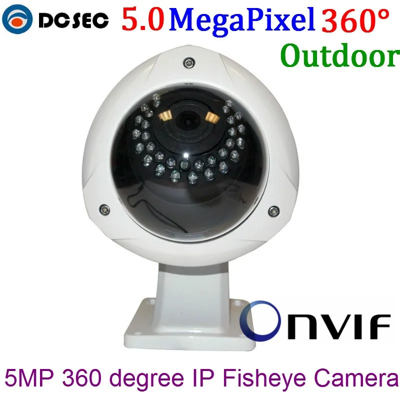 HD 5mp IP Cam PoE ONVIF 360 градусов рыбий глаз панорама Широкий формат открытый