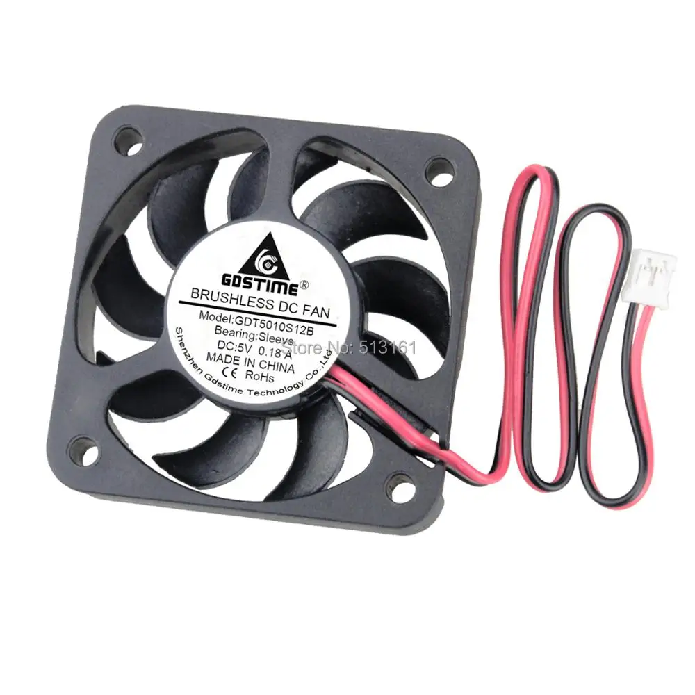 5PCS Lot Gdstime 5010S 5V 9Blades 50mm 5cm Brushless Cooling Fan 