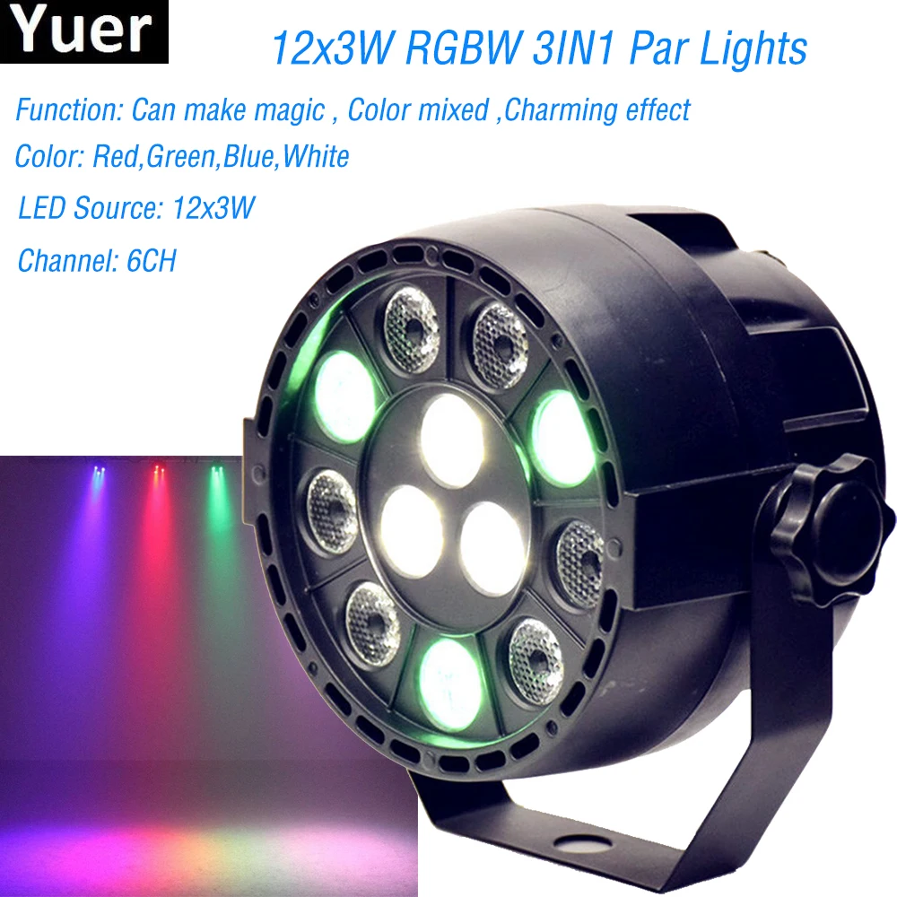 New Professional LED Stage Lights 12 RGBW PAR DMX LED Stage Lighting