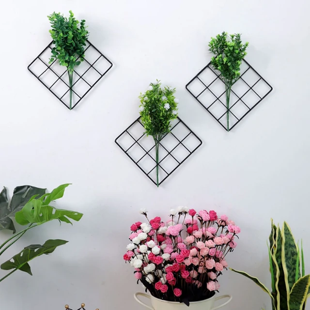 plant fake flowers metal