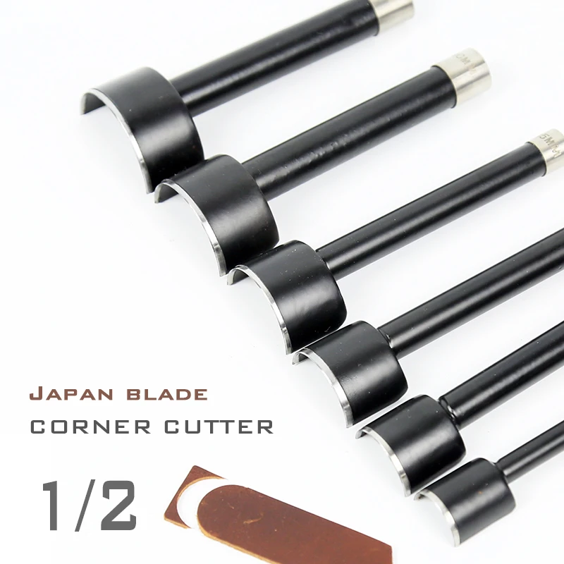 

RCIDOS DIY Leather corner cutter kits,Manual belt round cut punch,Corner radius 25/30/35/38/40/45mm leather fillet