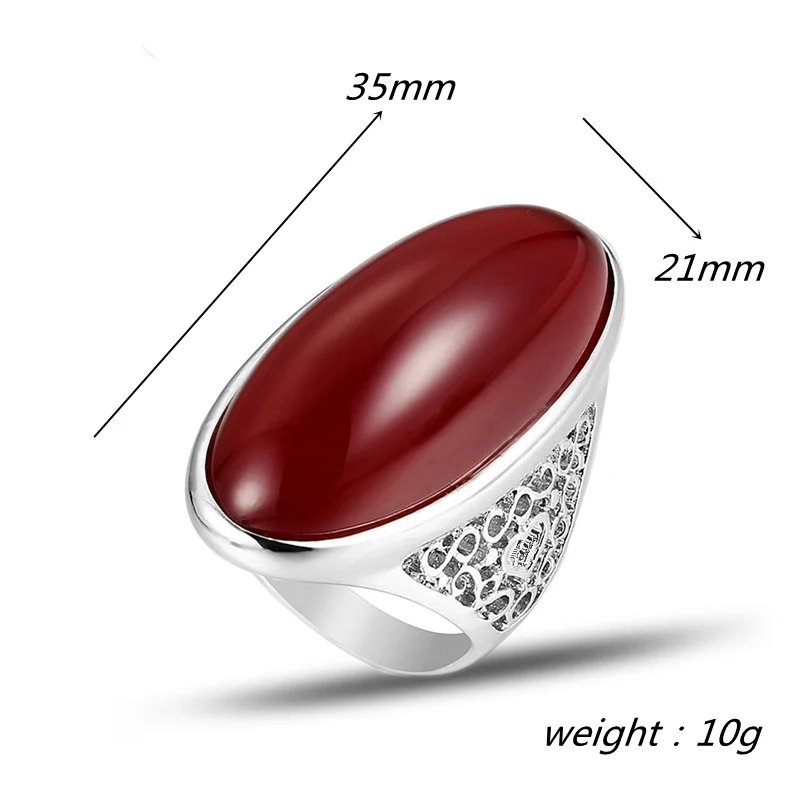 Новейший дизайн преувеличенный красный полимерный камень кольца для женщин полый металлический посеребрённые винтажные кольца модные ювелирные изделия J02842
