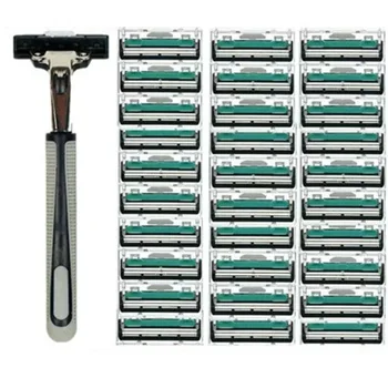 

Men's Manual Razor Double Layer Razor 1 Knife Holder 30 Cutter Head double-layer blade with precise tilting
