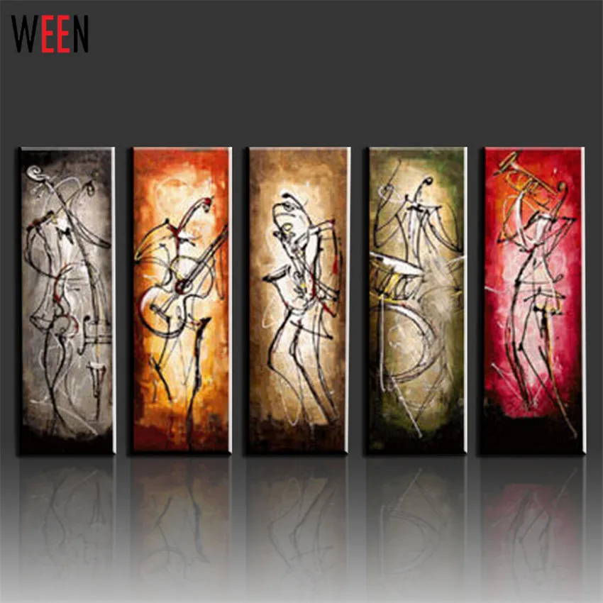 Grose Wandbilder Wohnzimmer design groe wandbilder wohnzimmer inspirierende bilder von wohnzimmer Handgemachte Segeltuch Lgemlde Dekoration Abstraktes Musical Instrumente Spieler Moderne Kunst 5 Stcke Groe Wandbilder Fr Grose Wandbilder Wohnzimmer aliexpresscom groe wand modernes 3d wand mural tapete goldene design groe wandbilder wohnzimmer Handgemachte Segeltuch Lgemlde Dekoration Abstraktes Musical Instrumente Spieler Moderne Kunst 5 Stcke Groe Wandbilder Fr
