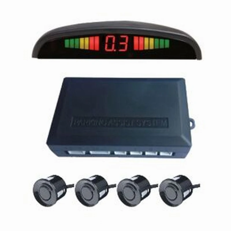 

Ouchuangbo Car LED Parking Sensor Auto Parktronic With 4 Sensors Backup Parking Radar Monitor Detector System